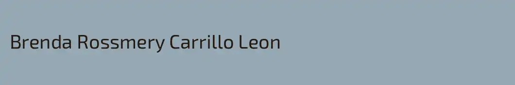 Brenda Rossmery Carrillo Leon